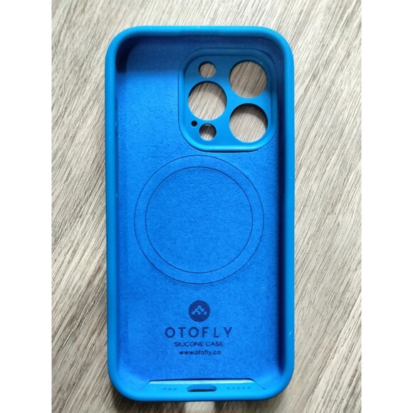 Otofly Silicone Case for Apple iPhone 15 Pro Blue Magsafe W/screen Protect - Picture 2 of 5
